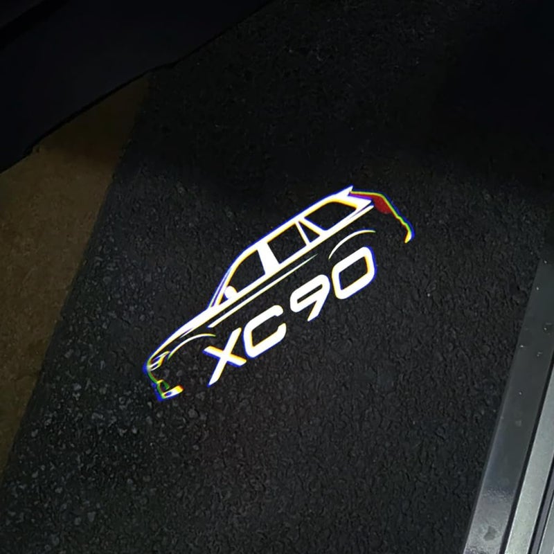 uunonaha XC90 XC60 Car Door Lights Logo Ghost Shadow Welcome Puddle Projection Light Compatible for XC90 XC60 Accessories (XC90-1) - Image 2